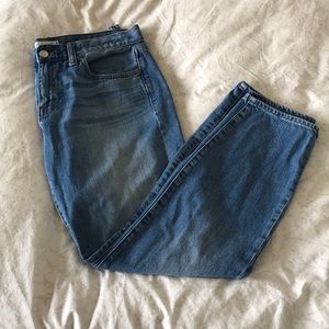 Madewell Light Denim Straight-Cut BF Jeans